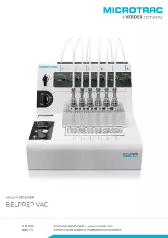 Product data sheet BELPREP VAC II